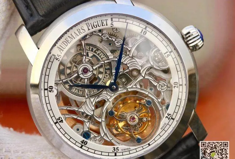 Audemars Piguet JULES 26357PT.ZZ.D028CR.02 Men Watches 1:1 Best Edition Replica Watch Swiss Tourbillon Black Leather Strap